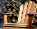 Western red cedar chair